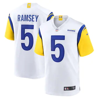 mens nike jalen ramsey white los angeles rams alternate gam